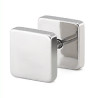 Malejewels Clou d'oreille SQUARE Argenté